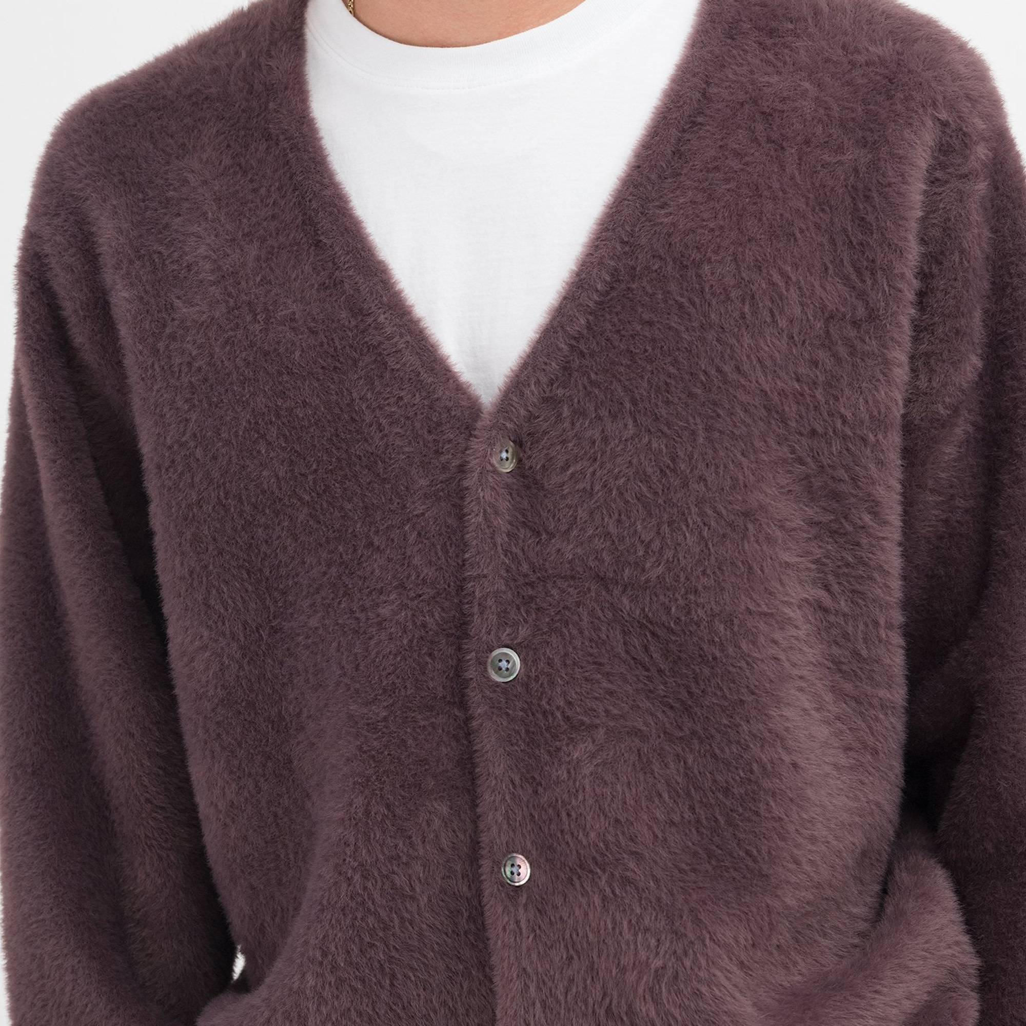 独特の素材 stussy shaggy cardigan ステューシー シャギー