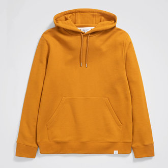 Norse Projects Norse Projects Arne Logo Hoodie Turmeric Yellow