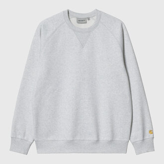 Carhartt WIP Carhartt WIP Chase Sweat Ash Heather Gold Carhartt WIP Carhartt WIP Chase Sweat Ash Heather Gold