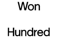 Won Hundred