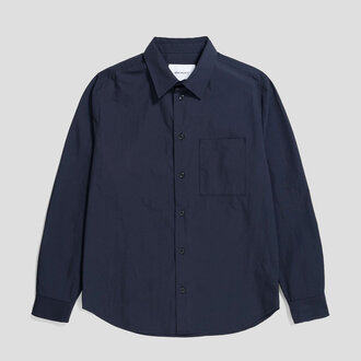 Norse Projects Norse Projects Silas Tech Poplin Shirt Dark Navy Norse Projects Norse Projects Silas Tech Poplin Shirt Dark Navy