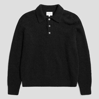 Norse Projects Norse Projects Rasmus Relaxed Brushed Polo Black