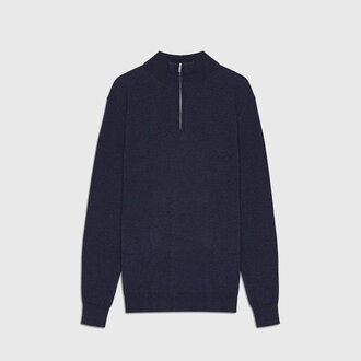 NN07 NN07 Sergio Zip Mock 6605 Navy Multi NN07 NN07 Sergio Zip Mock 6605 Navy Multi