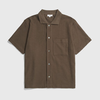 Norse Projects Norse Projects Gustav Crochet Jersey Shirt Chestnut Norse Projects Norse Projects Gustav Crochet Jersey Shirt Chestnut