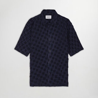 NN07 NN07 Freddy SS NO PKT Shirt Navy Blue NN07 NN07 Freddy SS NO PKT Shirt Navy Blue