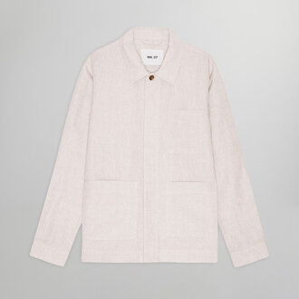NN07 NN07 Olav Linen Shirt Jacket 1454 Oat NN07 NN07 Olav Linen Shirt Jacket 1454 Oat