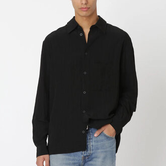 Won Hundred Won Hundred Penzo Rayon Shirt Black Won Hundred Won Hundred Penzo Rayon Shirt Black