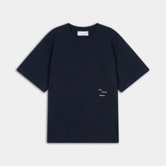 The Savage Report The Savage Report Logo Bar Tee Navy
