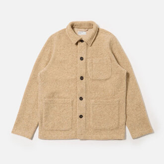 Universal Works Universal Works Uniform Jacket Wool Fleece Fawn