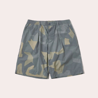 Universal Works Universal Works Pleated Track Short Printed Camo Universal Works Universal Works Pleated Track Short Printed Camo