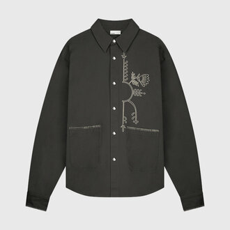 Ampére Ampère FW25 Martijn Cotton/Ribstop Overshirt Anthracite Ampére Ampère FW25 Martijn Cotton/Ribstop Overshirt Anthracite