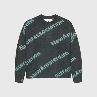 New Amsterdam Surf Association New Amsterdam Surf Association Jacquard Knit Green/ Teal New Amsterdam Surf Association New Amsterdam Surf Association Jacquard Knit Green/ Teal