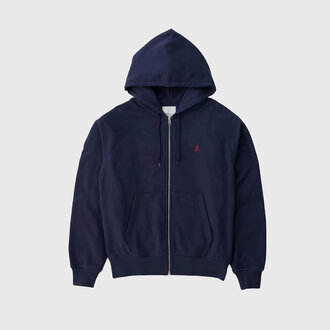 Gramicci Gramicci One Point Zip Hooded Sweatshirt Dark Navy Gramicci Gramicci One Point Zip Hooded Sweatshirt Dark Navy