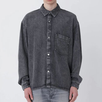 Won Hundred Won Hundred Maza Denim Shirt Washed Grey