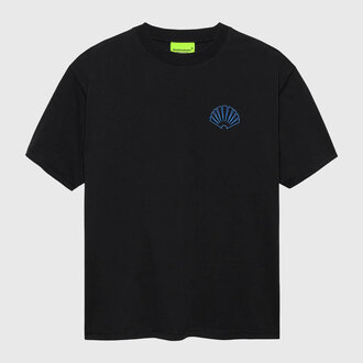 New Amsterdam Surf Association New Amsterdam Surf Association Logo Tee Black/Acid Blue