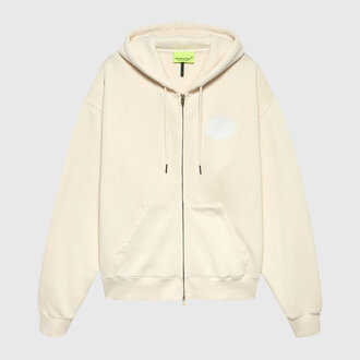 New Amsterdam Surf Association New Amsterdam Surf Association Logo Zip Hoodie Ecru/White