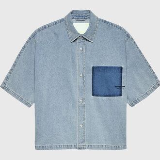 New Amsterdam Surf Association New Amsterdam Surf Association Lyocell S/S Shirt Light Blue