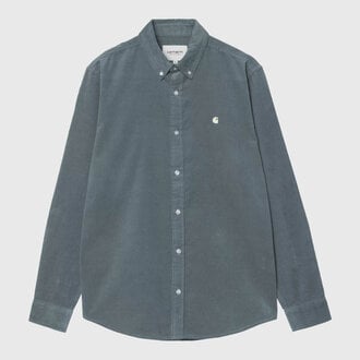 Carhartt WIP Carhartt WIP L/S Madison Fine Cord Shirt Cozy Blue / Wax
