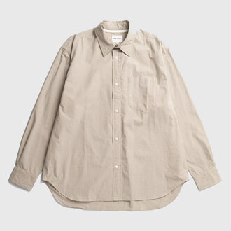 Norse Projects Norse Projects Espevik Oversize Micro Poplin Check Shirt Oatmeal