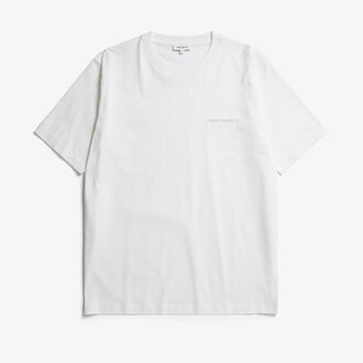 Norse Projects Norse Projects Dyrehaven Organic Logo Print T-shirt White