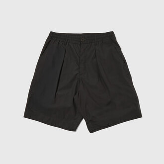 Universal Works Universal Works Recycled Poly Tech Pleated Track Short Black