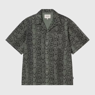Carhartt WIP Carhartt WIP S/S Snake Camo Shirt Leaf Garment Dyed