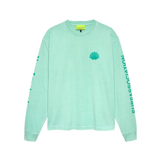 New Amsterdam Surf Association New Amsterdam Surf Association Logo Longsleeve Ocean Wave/ Sea Green