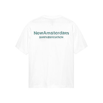 New Amsterdam Surf Association New Amsterdam Surf Association Logo Tee White/Sea Green