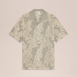 NN07 NN07 Julio SS Shirt 50048 Deep Truffle