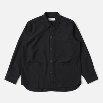 Universal Works Universal Works Trevail Overshirt Tropical Suiting Black