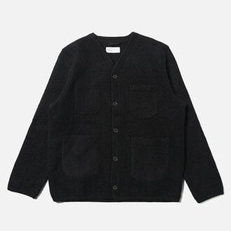 Universal Works Universal Works Wool Fleece Cardigan Black