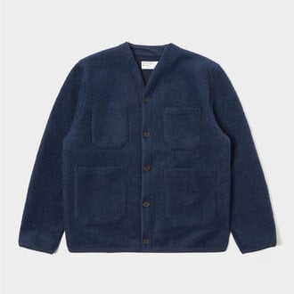 Universal Works Universal Works cardigan Wool Fleece Indigo