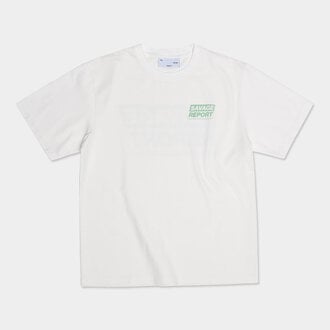 The Savage Report The Savage Report Block Tee Off White