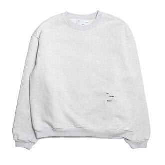 The Savage Report The Savage Report Logo Bar Sweater Light Grey melange