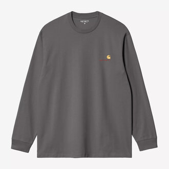 Carhartt WIP Carhartt WIP L/S American Script T-Shirt Graphite