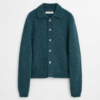 Sunflower Sunflower Alpaca Cardigan Dark Petrol