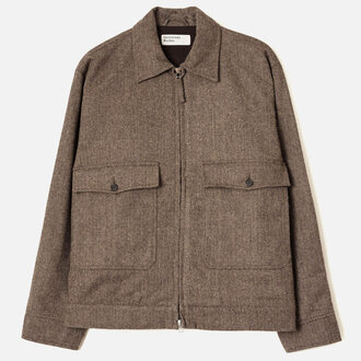 Universal Works Universal Works Wool Herringbone E130 Jacket Brown