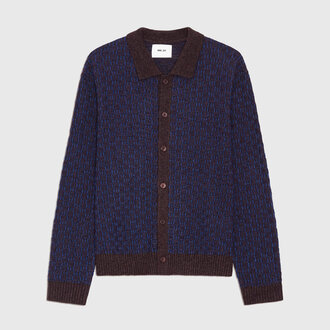 NN07 NN07 Thor Polo Cardigan 60004 Deep Truffle