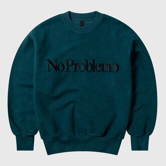 No Problemo No Problemo Reverse Fleece Sweatshirt Teal