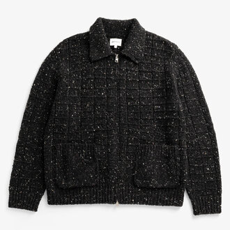 Norse Projects Aldrup Donegal Square Jacket Charcoal Melange