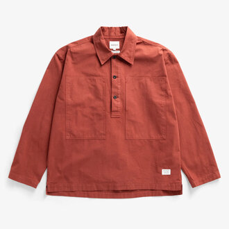 Norse Projects Norse Projects Grenskogen Compact Cotton Pullover Shirt Cowhide