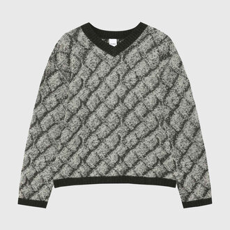 Won Hundred Won Hundred Jack Knit Sweater Black Comb.