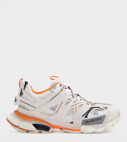 BALENCIAGA Track 2.0 leather and mesh trainers Selfridges.com