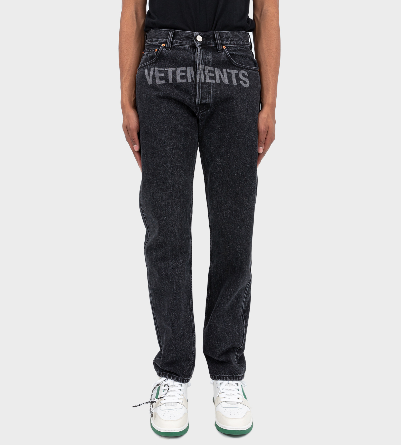 vetements black jeans