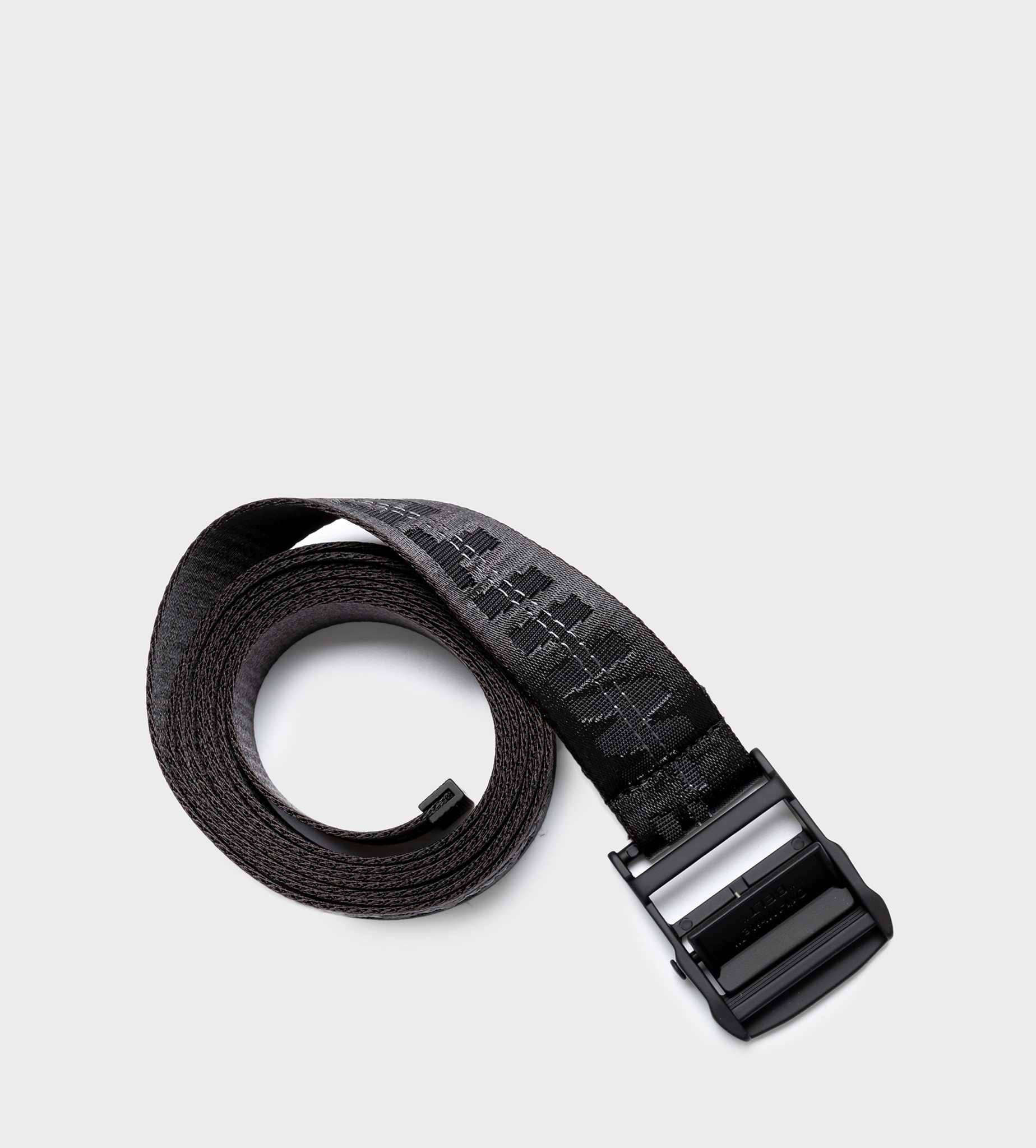 OFF-WHITE Jacquard Logo Industrial Belt Black