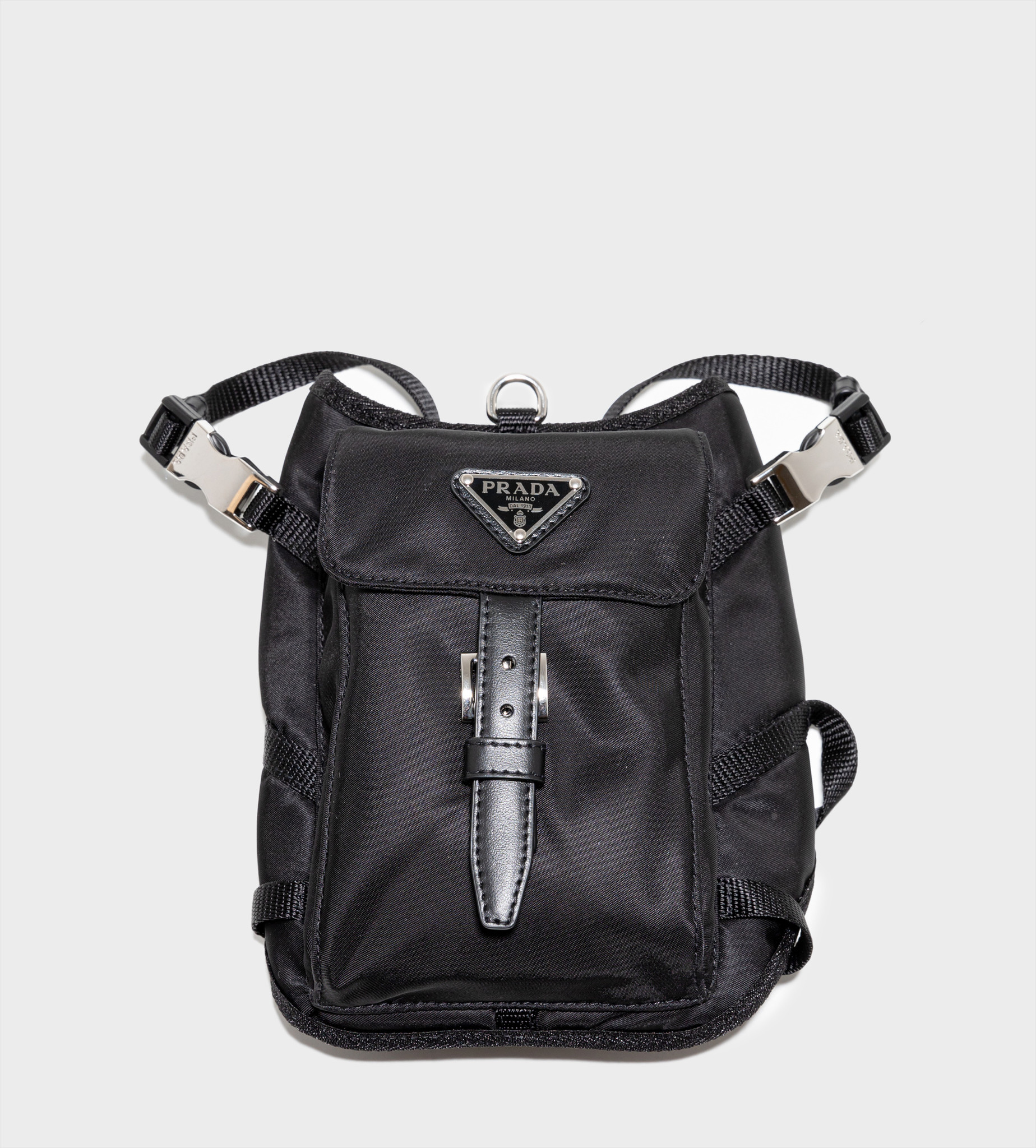 prada nylon harness bag