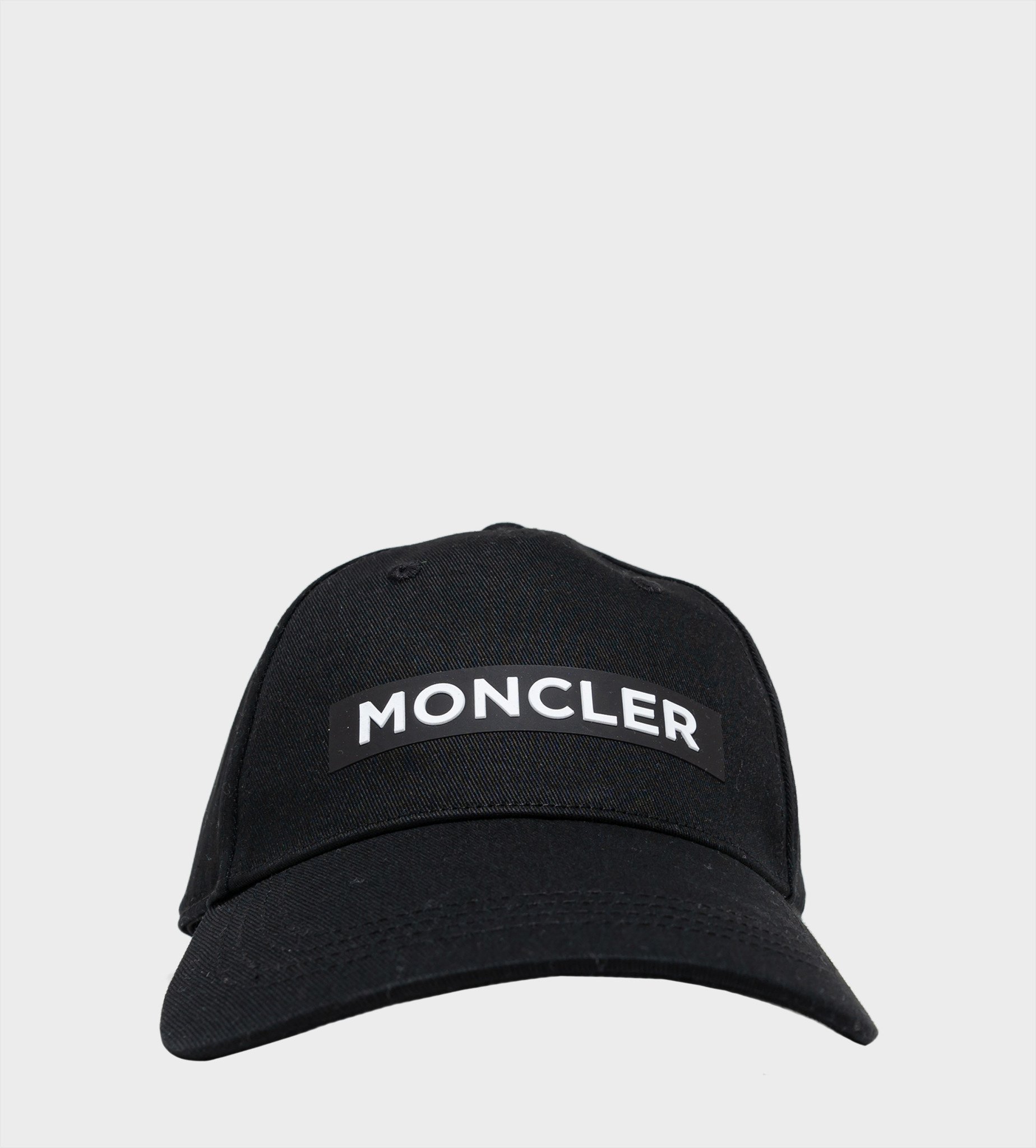 MONCLER Text Logo Cap Black