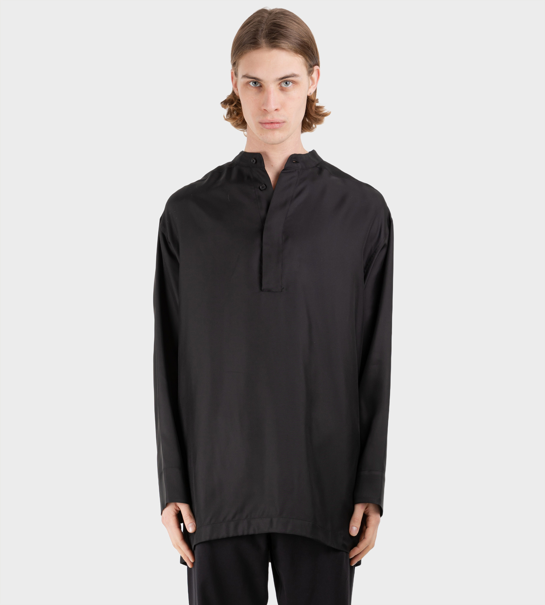 FEAR OF GOD Silk Long Sleeve Shirt Black