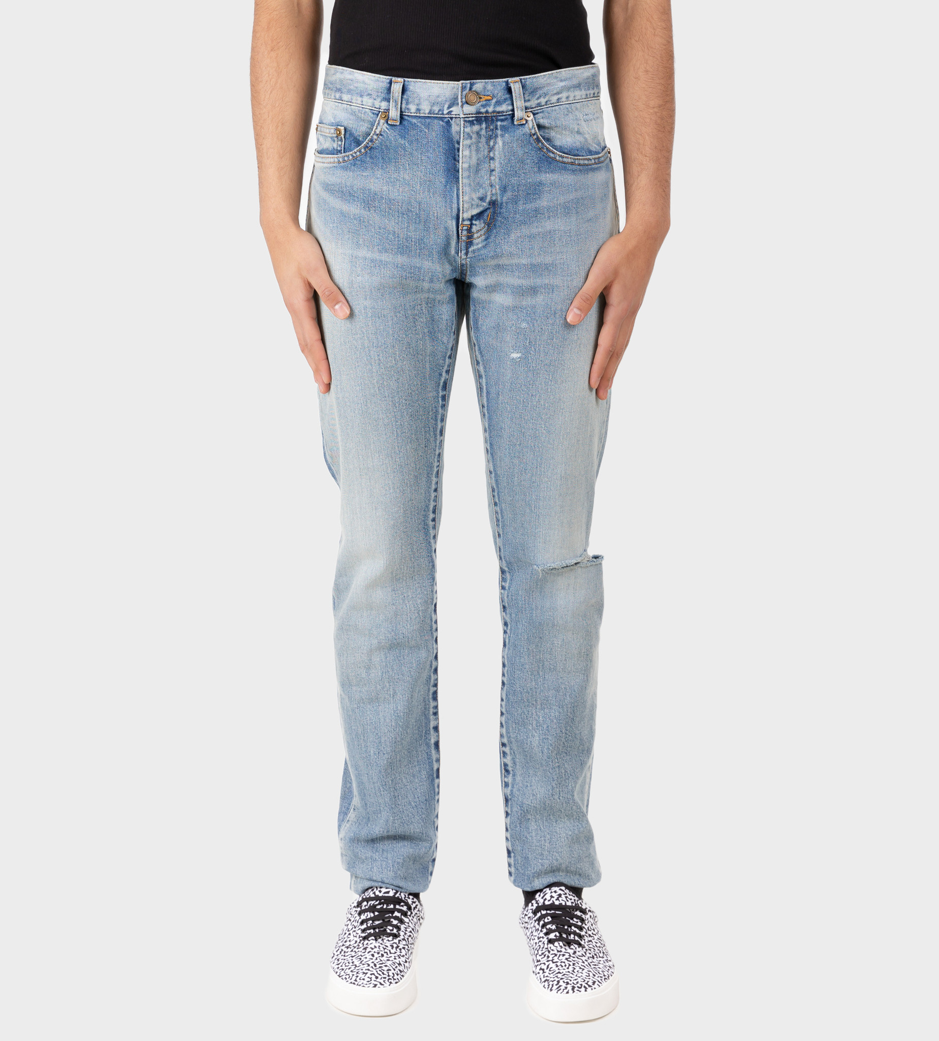 SAINT LAURENT Slim-fit Jeans Santa Monica Blue
