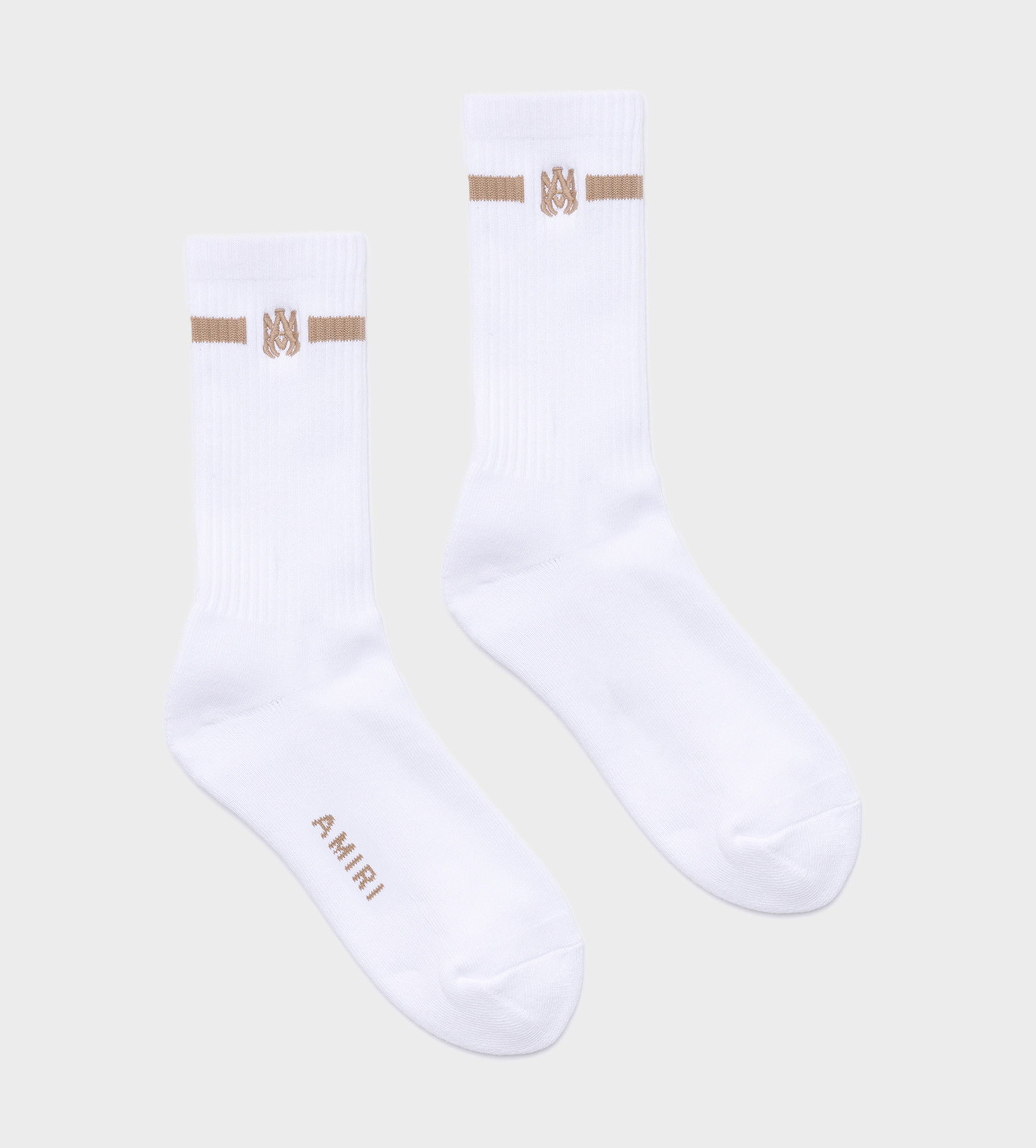 AMIRI Ribbed Atletic M.A Socks Tan 